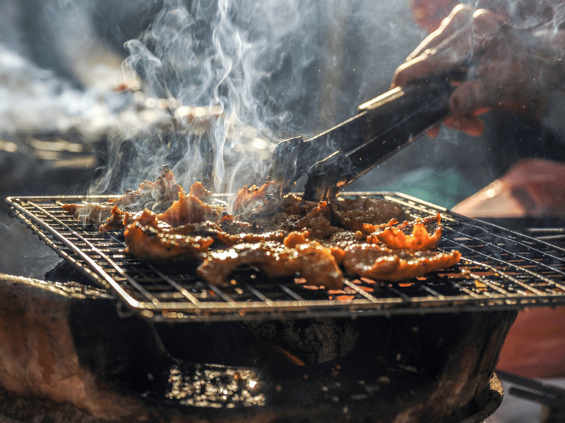 Smoking barbecue