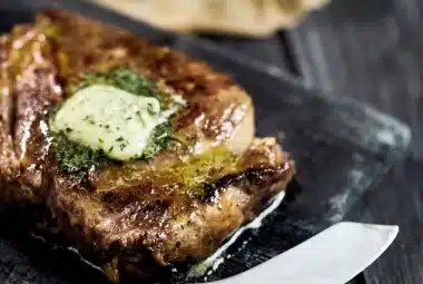 garlic beef steak