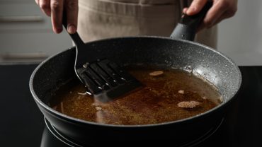 Canola Oil Stains on Non-Stick Frying Pan